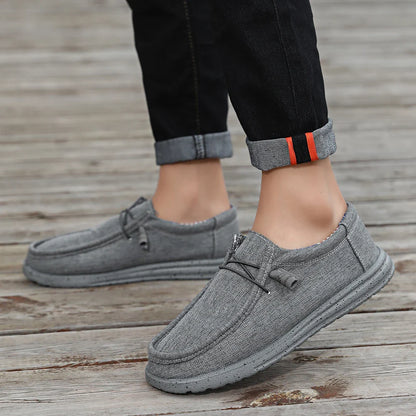 Plus Size Men's Solid Color Breathable Slip On Classic Loafer Shoes Comfy Casual Durable Lightweight Walking Shoes