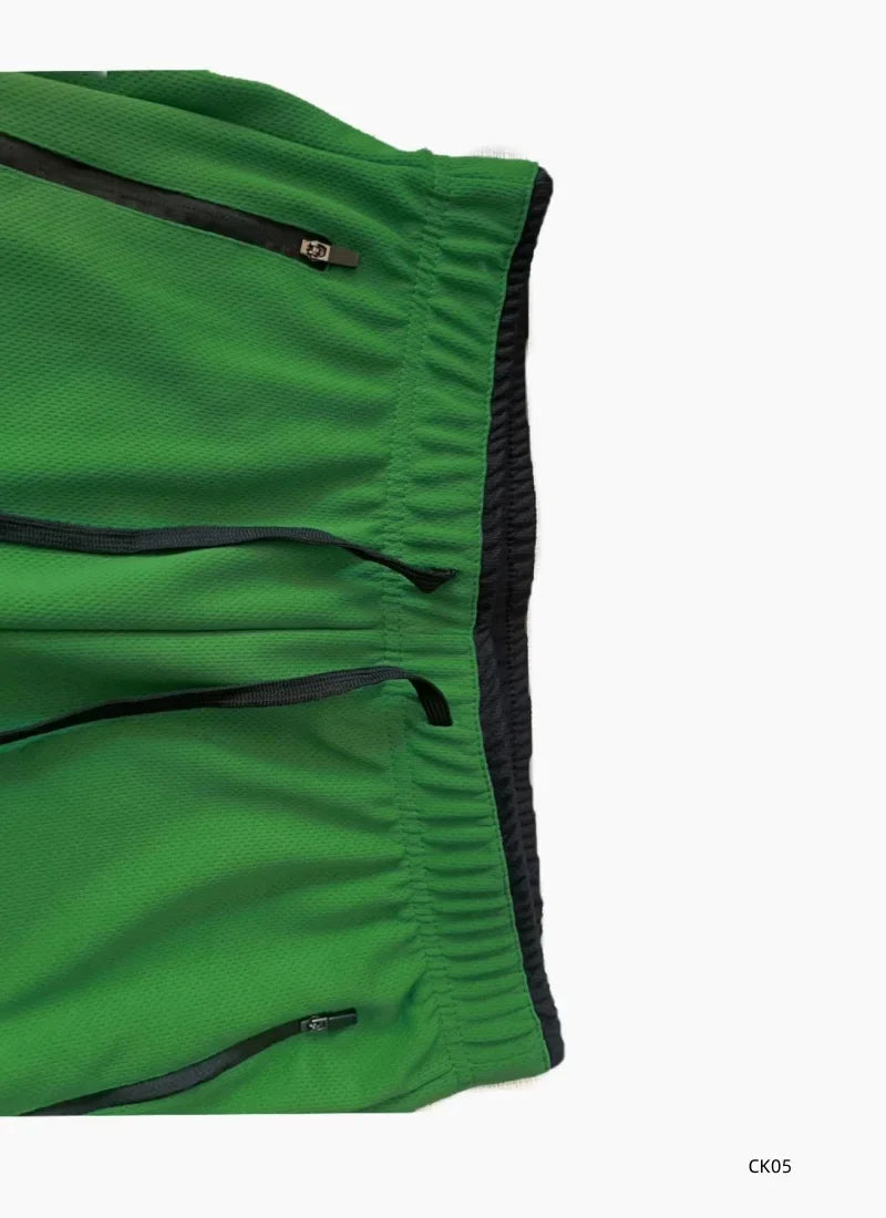 Men's sports pants spring and summer mesh breathable sports pants men's running and jogging sports pants fashionable solid color