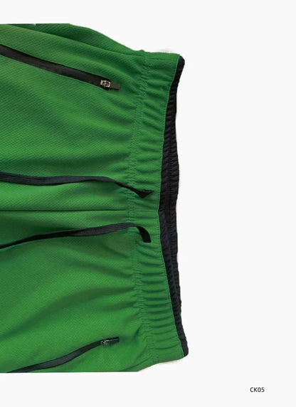 Men's sports pants spring and summer mesh breathable sports pants men's running and jogging sports pants fashionable solid color