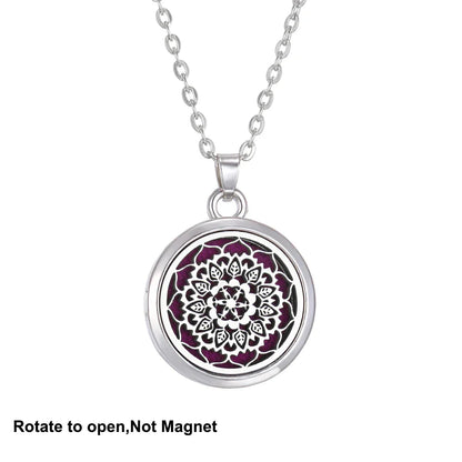New Tree Of Life Aromatherapy Necklace Stainless Steel Essential Oil Diffuser Amulet Perfume Locket Pendant Women Jewelry Gift