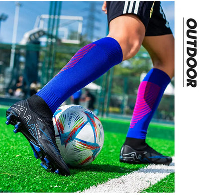 TF/FG Lightweight Ankle Football Boots Men's Football Shoes Outdoor Anti slip Grass Professional Training Tournament Sports Shoe