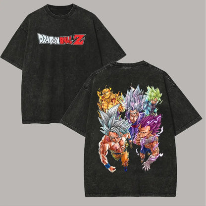T-shirt Man Women Vintage Washed Short Sleeve Tee Streetwear Loose Casual Top Summer Y2k 2026