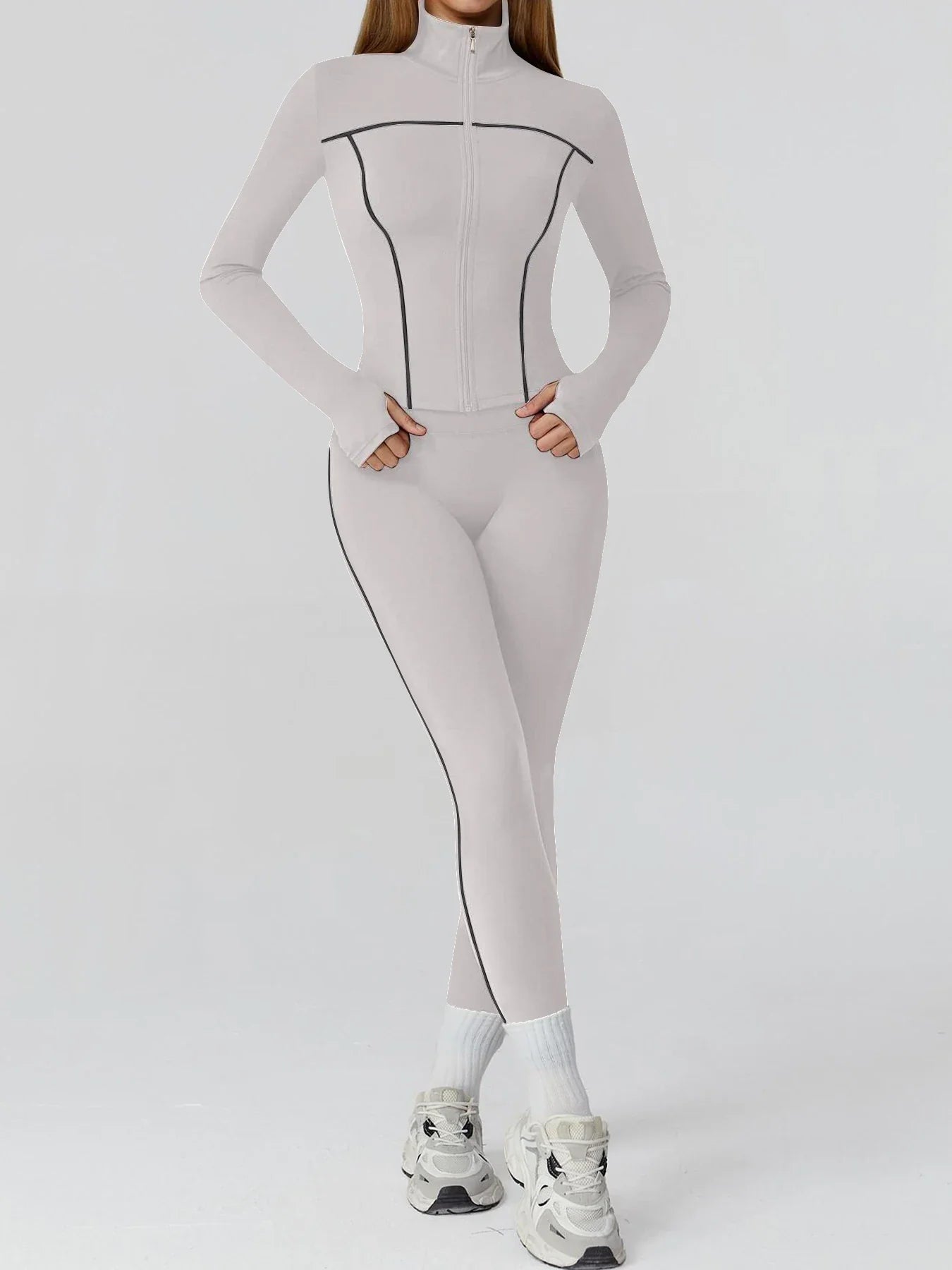 Yoga Set 2PCS Sports Outfits Women Clothes Fitness Tracksuit Gym Legging Workout Long Sleeved Female Bra Yoga Suit Sportswear