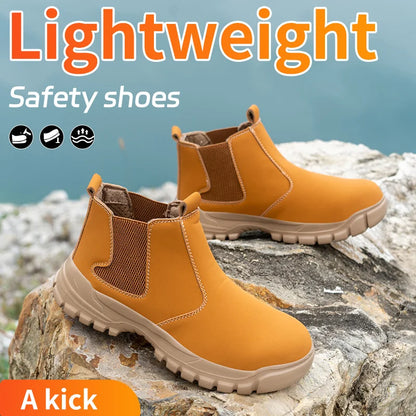 Easy Wear Safety Shoes for Men Steel Toe Work Shoes Puncture Proof Work Sneaker Male Protective Work Man Boots Safety Boots