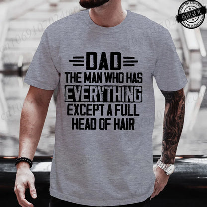 Men Funny Dad T Shirt T-Shirts Clothing Casual Short Sleeve Graphic Printed Tees Fashion Hip Hop Streetwear Father Gift Tops