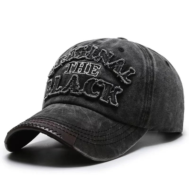 Hat Men's  Washed  Denim Cap Korean Version Outdoor Sunscreen  Casual Versatile Street Spring and Autumn Shade Baseball Cap