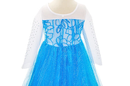 Vestido da Anna e Elsa para Meninas, Fantasia Cosplay Infantil de Halloween, Vestidos de Princesa para Crianças, Festa de Aniversário Elegante, Roupas de Carnaval 3-10 Anos