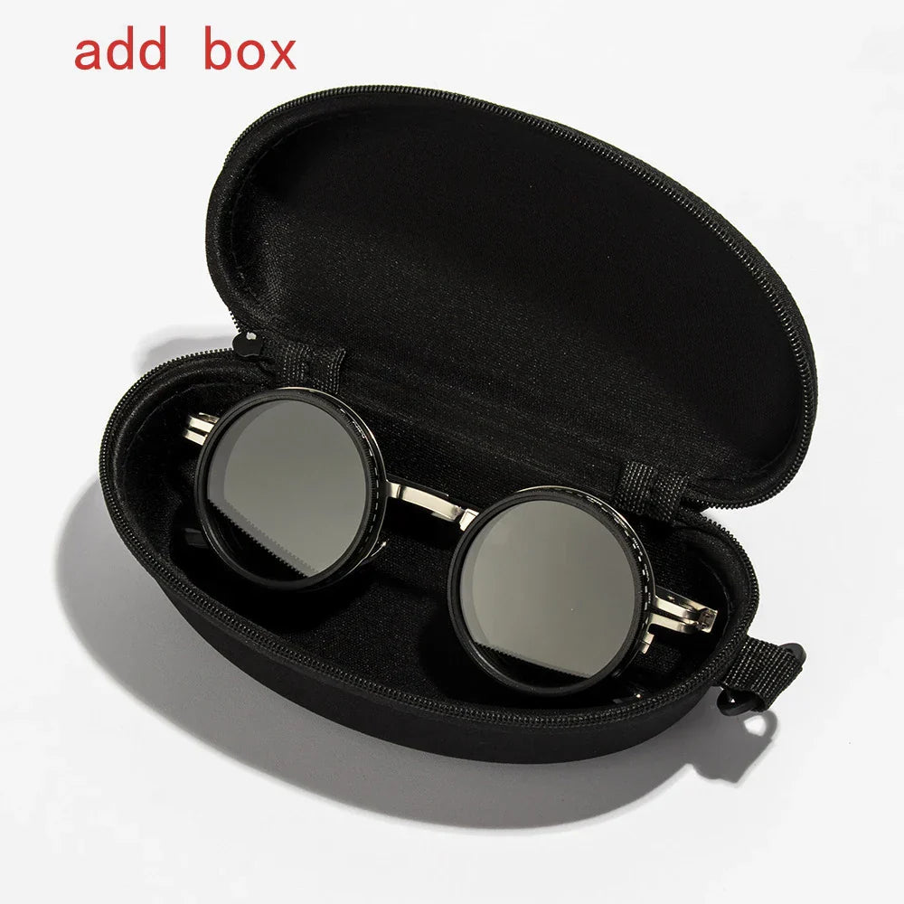 2025 Fashion New unisex handmade ND9 level Sunglasses Stepless Rotating Filter Retro Polarized Sunglass Cycling Sports Glassees
