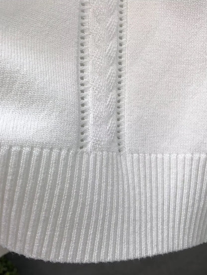 Wholesale Men Summer T-shirt Thin Knitted Ice Silk Short Sleeve 2025 New Youth Luxury Style Lapel Short-sleeved POLO Shir