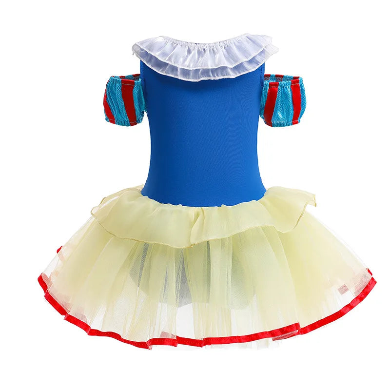 Round Yuan Girl Ballet Practice Dress Party Fancy TUTU Dress Elsa Anna Belle Alice Colorful Clothes Baby Girl Party Costumes