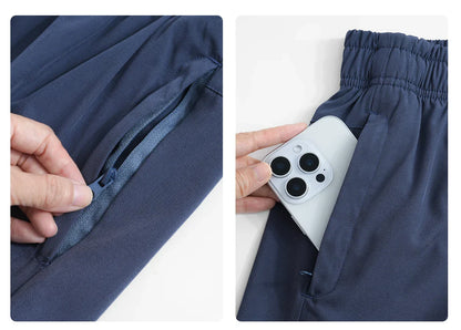 Women Running Shorts High Waist Quick Dry Gym Yoga 2 in 1 Athletic Shorts With Pocket Summer Workout Short Sportswear New