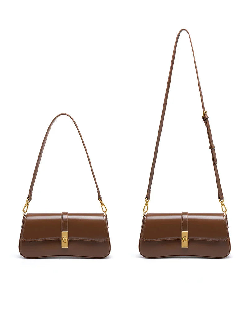 Women Genuine Leather Shoulder Bag Female Fashion Handbag Totes Small Underarm Bag Casual Daybag Mini Purse -KG1313