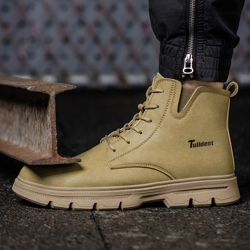 Men's protective shoes, safety shoes, steel-toe boots, anti-smashing and anti-puncture work shoes, tactical boots