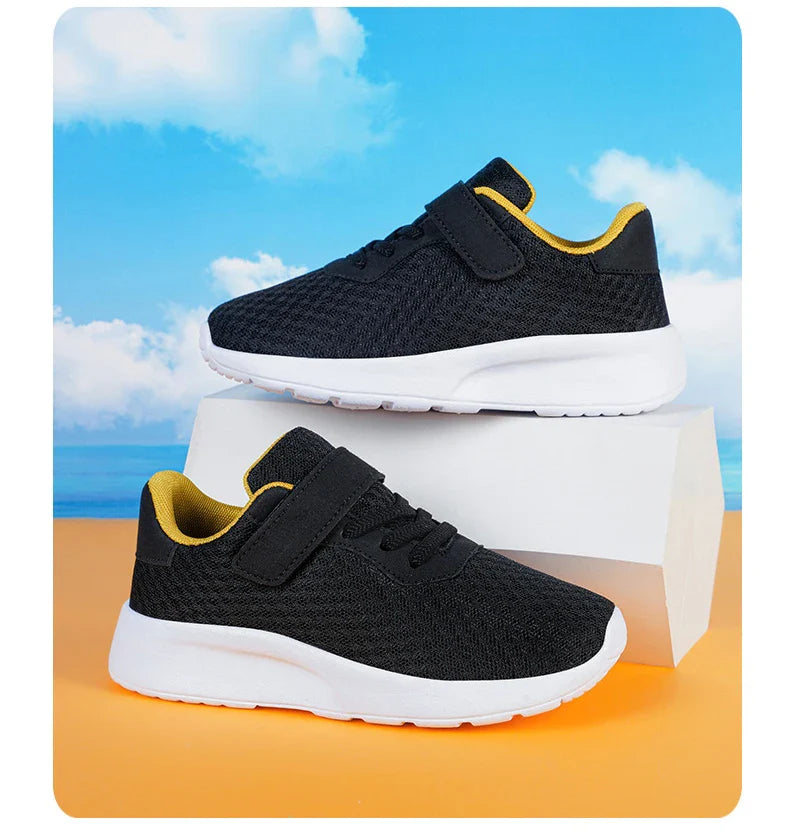 Children Boys Sneakers Soft-soled Lightweight Breathable Non-slip Sports Running Walking For Girls Tennis Mesh Shoes