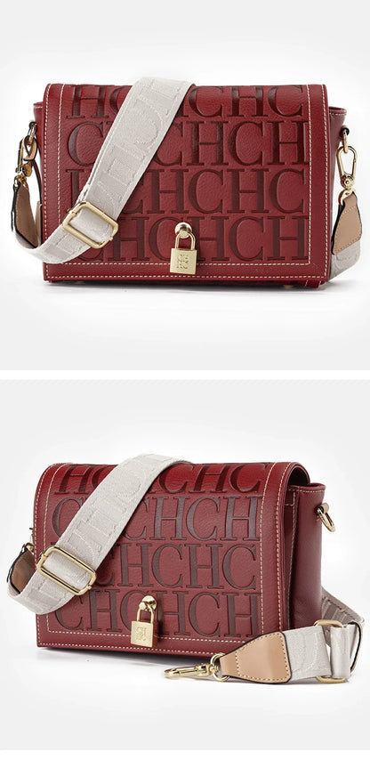 Autumn and Winter Solid Color Crossbody Bag Letter Printing High Quality Women's Fashion Elegance 2025 Classic Women's Bag