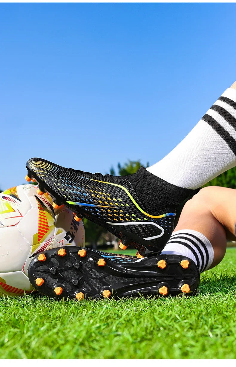 Soccer Shoes FG/TF Man Outdoor Training Football Boots Woman Sneakers Ultralight Non-Slip Sport Turf Soccer Cleats Large Size