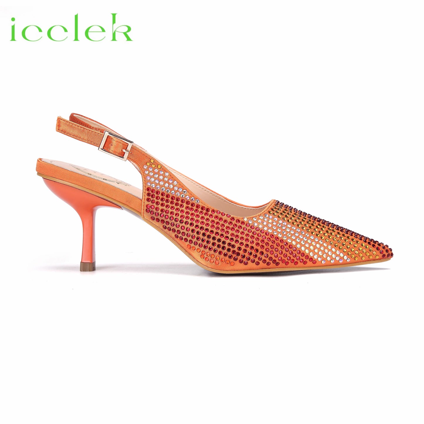 Italian Design African Women's High Heels Pointed Toe Sandals Party Wedding Party Magenta Color Shoes and Bags Set