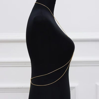 Trendy Cross-Body Body Chain ✨ Sexy Minimalist Integrated Link Jewelry – Versatile Fashion Accessory & Gift for Women