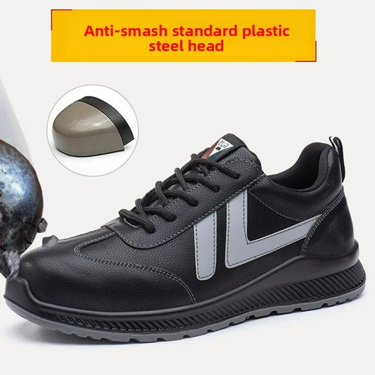 Four Season Anti Smashing and Anti Stabbing Insulated Electrician Protective Shoes with Oil Resistant Steel Toe Caps