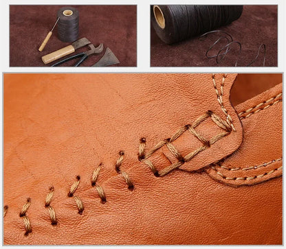 Genuine Leather Men Casual Shoes Luxury Brand Designer Men Loafers Moccasins Breathable Slip on Male Boat Shoes Plus Size 37-47