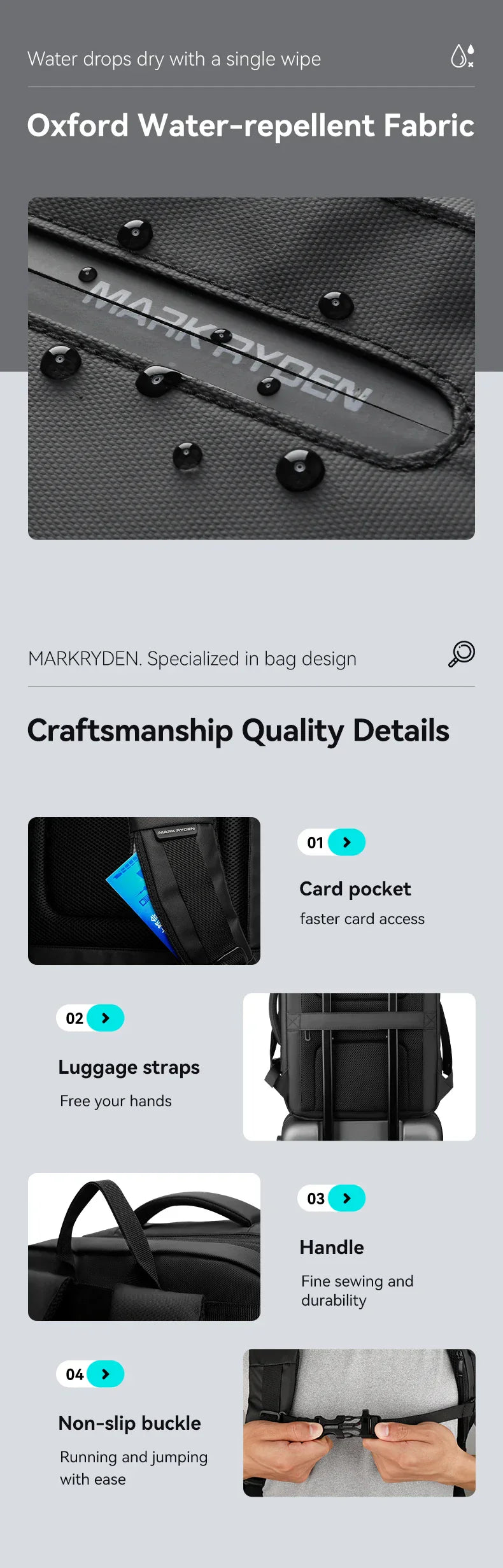 Laptop Backpack Men‘s Travel bag 36L Large bag
