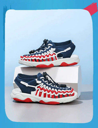 Hot Sale Kids Sports Sandals Summer Boys Beach Shoes Outdoor Sneakers Sandals Rubber Non-slip Casual Sandals for Children