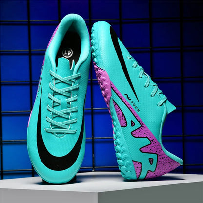 Kid Size 33-47 Long Short Spike Soccer Shoes Football Field Boots Unisex Society Training Match Adult Football Shoes