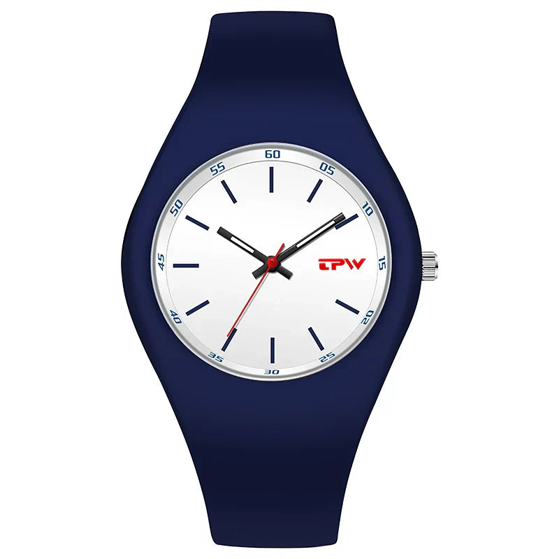Full Size 40mm Quartz Watch For Women Rubber Strap Skin Friendly Silicone watch