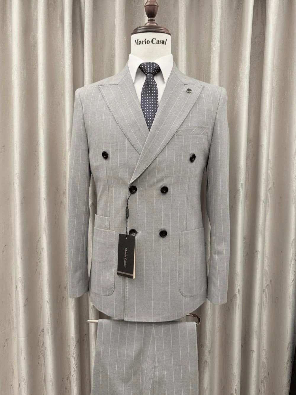 2026 New Striped Suit Set 2 Pieces For Men Wedding Groom Sets S-3XL Handsome Elegant Men's Double Breasted Suits Party Prom Wear