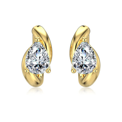 1.6cttw Waterdrop Moissanite Huggies Hoop Earrings with Certificates 925 Sterling Silver Pear Cut Diamond Earring for Women Men