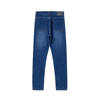 Summer Thin Mens Clothing Cowboys Slim Straight Jeans Men Denim Pants Casual Regular Fitness Men's Trousers Light Blue 2026 Y2K