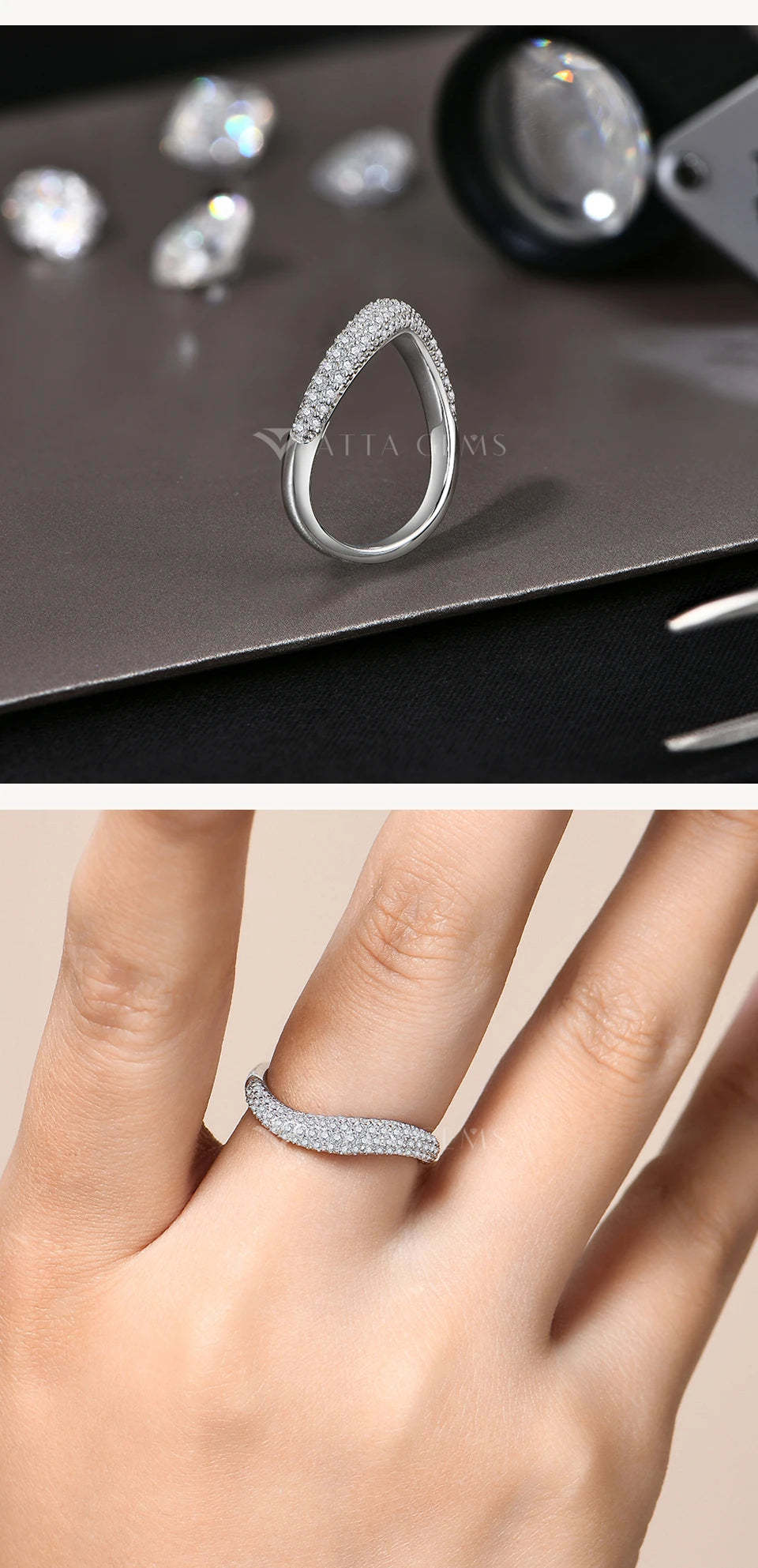 Fashion S925 Sterling Silver Engagement Classic Moissanite Diamond Ring for Women Men Real Jewelry With Certificate