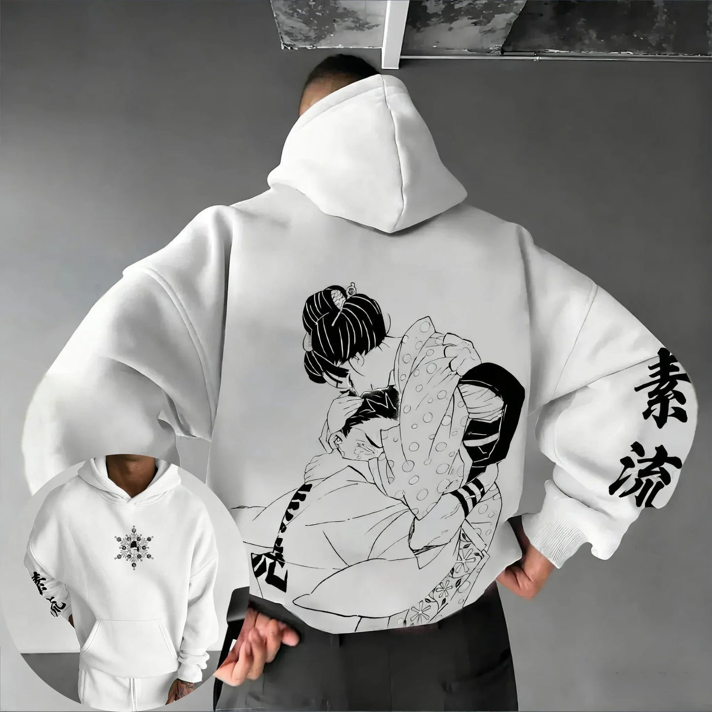 Demon Slayer Anime Co Branded Hoodie 2026 Autumn/Winter Men's  Sports Casual Japanese Harajuku Parent Child Sweater Top