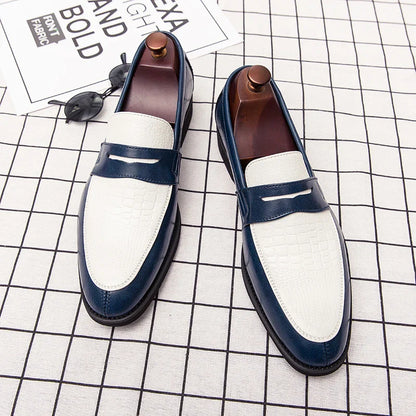 Mens Leather Designer Brand Casual Classic for Men Smile Breathable Office Loafers Formal Business Footwear Dress Shoes Flats 48