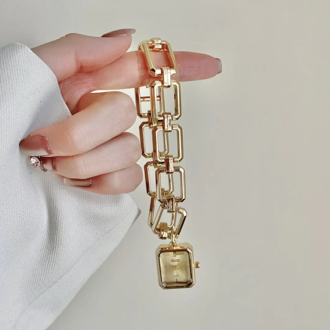 Women Quartz Watch Bracelet Square Dial Quartz Analog Women's Watches Ladies Wristwatch Elegant Female Clock Montre
