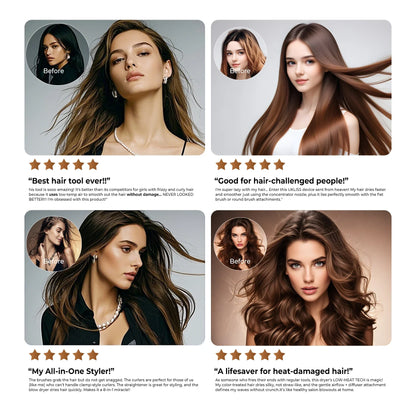 Hair Dryer 8 in 1 Hair Styler Tools Complete Set Salon Brushless Motor 110000rpm Professional Blower Dryerr With Comb