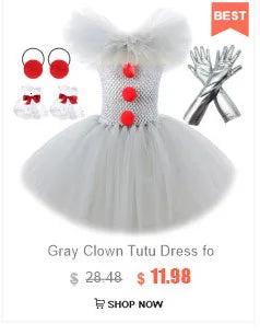 Pink Gray Mouse Tutu Dress for Baby Girls Grey Rat Costumes with Ears Bow Tie Tail Kids Animal Carnival Outfit Birthday Clothes