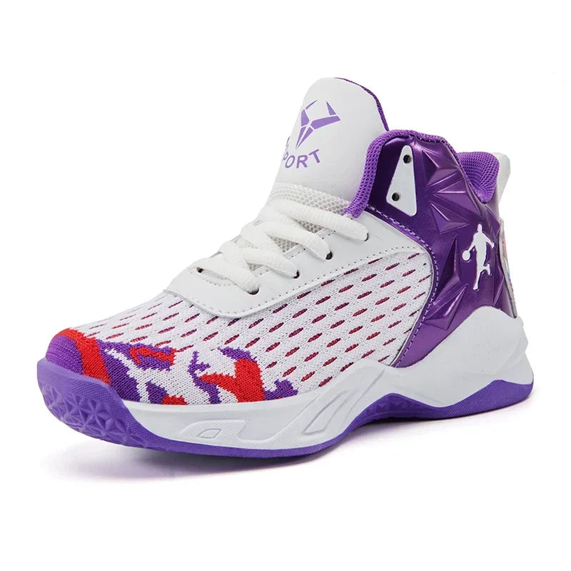 2024 New Children's Basketball Shoes for Boys Non-slip Kids Sport Shoes Wear-resistant Outdoor Kids Girls Sneakers Trainers