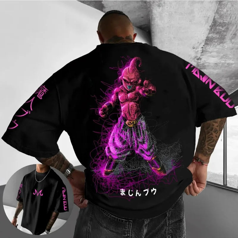 Printed Cartoon Loose T-Shirt Summer New Men's and Women's Casual Parent-Child Short Sleeve Top