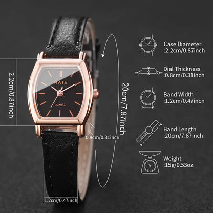 Fashion Women Watches Casual Small Dial Leather Strap Womens Quartz Watch Reloj Mujer Girls Clock（Without Box）