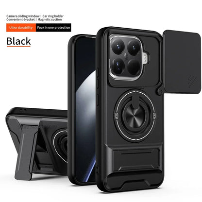 15T/15T Pro Armor Case For Xiaomi 15T Pro Case Shockproof Slide Lens Protector Phone Cover For Xiaomi 15T Case Fundas With Ring