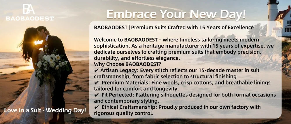 Men's black tailcoat two-piece set | Groom's wedding formal suit (jacket+trousers) Evening gown Business casual sports version