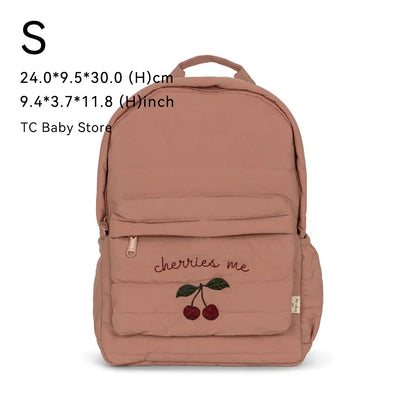 Baby Backpack Parent-child Kids Schoolbag Kindergarten Bags Brand Traveling Cherry Children's Boys Girls Mom Storage