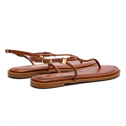 Women's Flat Sandals 2025 Summer Minimalist Toe Beach Shoes Vacation Outdoor