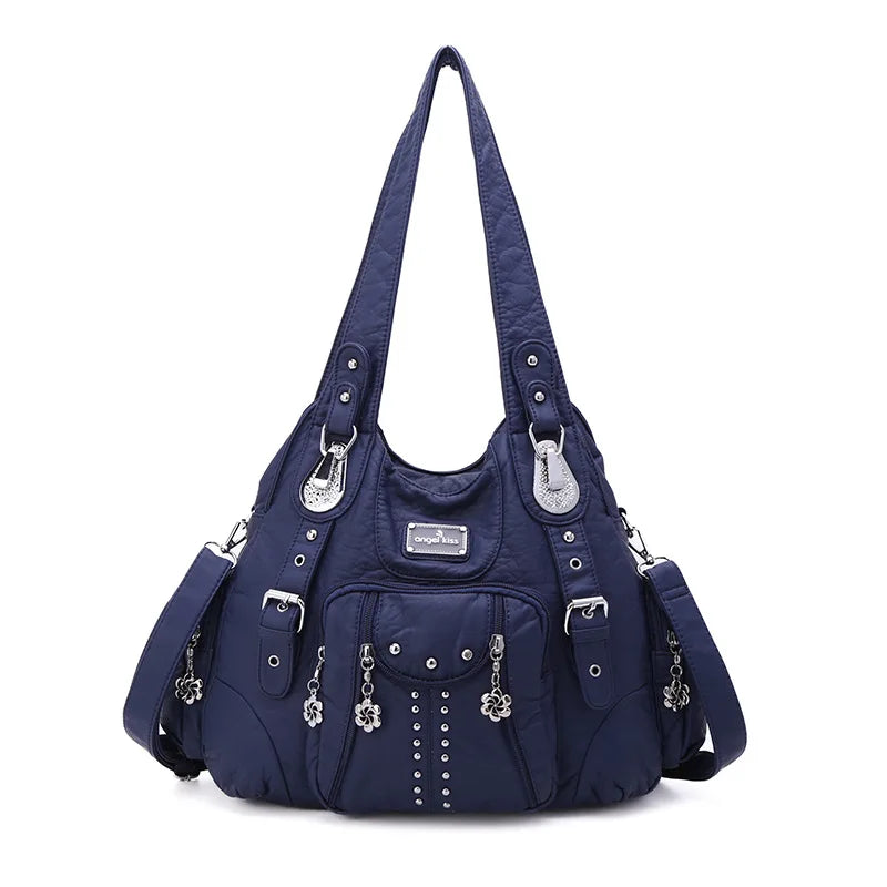 Women Fashion Handbags Women Shoulder Bags PU Leather Handbag Female Satchel Shoulder Purse Bag bolsa feminina