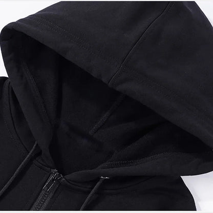 Korn Rock Hoodies WORLD TOUR Zipper Sweatshirts Korn Rock Metal Zip Up Jackets Fleece Oversized Jackets Coats Hip Hop Streetwear