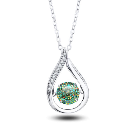 Real 925 Silver Moissanite Jewelry Set pendant necklace ring Stud Earrings Solitaire Pendant Necklace Set for Women Men Gift