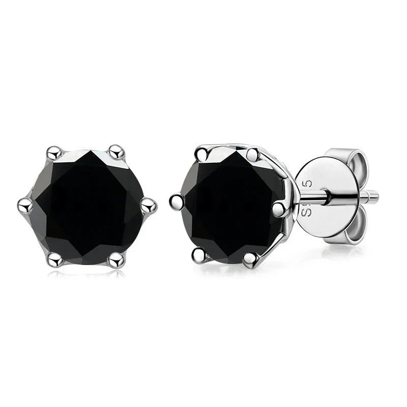 Real 1 CT D Color Moissanite Stud Earrings For Women Top Quality 925 Sterling Silver Sparkling Wedding Jewelry