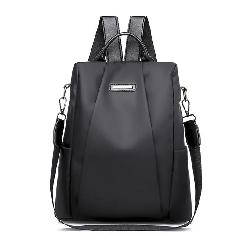 Casual Oxford Backpack Women Black Waterproof Nylon School Bags For Teenage Girls High Quality Fashion Travel Tote Packbag