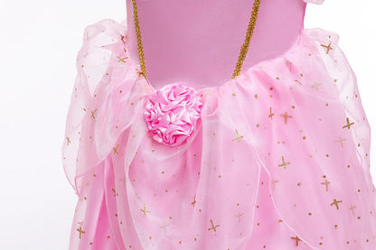2026 Sleeping Beauty Costume Play Princess Carnival Aurora Birthday Princess Party Dress Halloween Apparel Purim Fairy Vestido